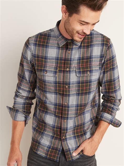 men's plaid shirts old navy.